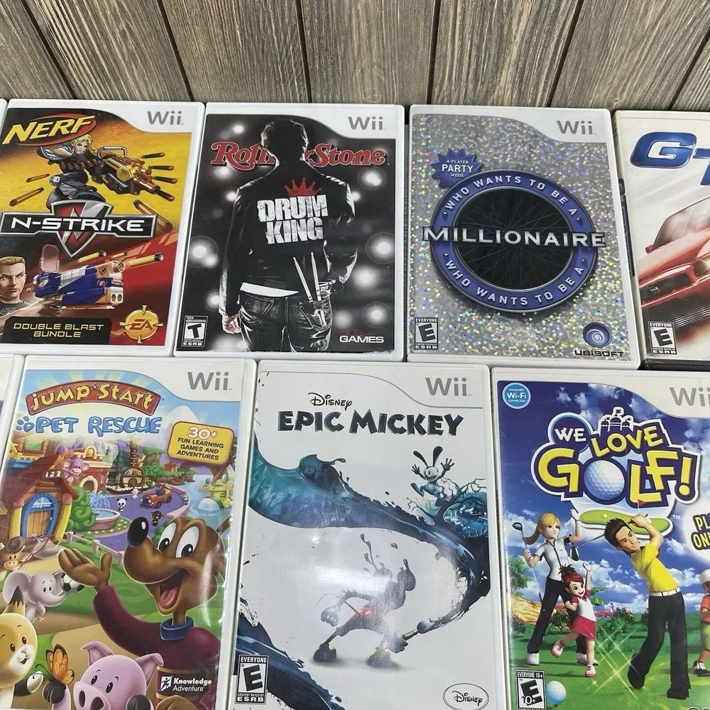 Nintendo Wii Games, Lot Of 9 Games. All Tested Working